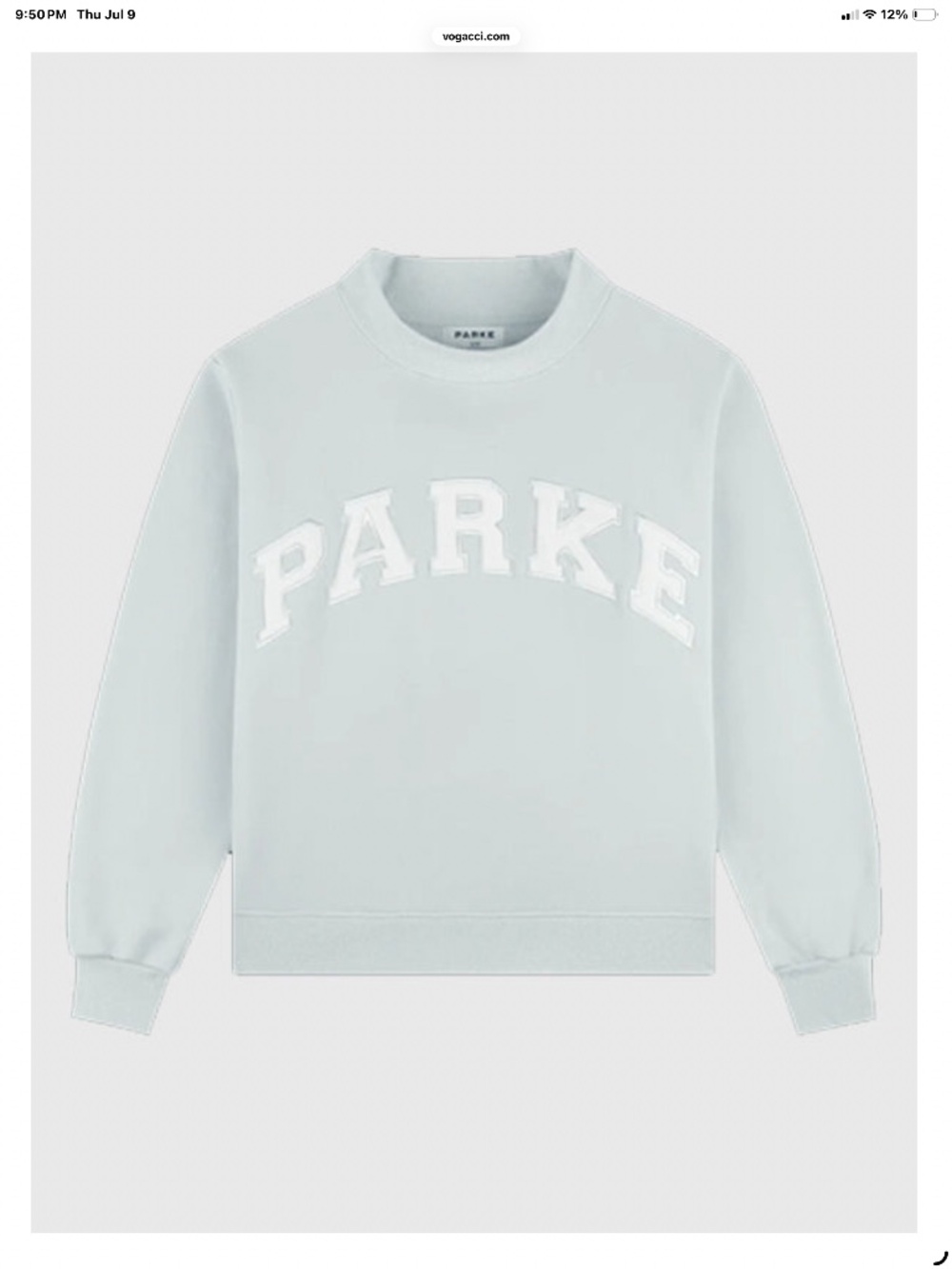 PARKE BRIDAL COLLECTION - BRIDAL BLUE VARSITY MOCKNECK
